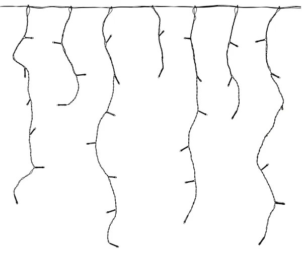 Nedis CLLC360 - LED Vonkajší vianočný záves 360xLED/7 funkcií 14m IP44 teplá biela