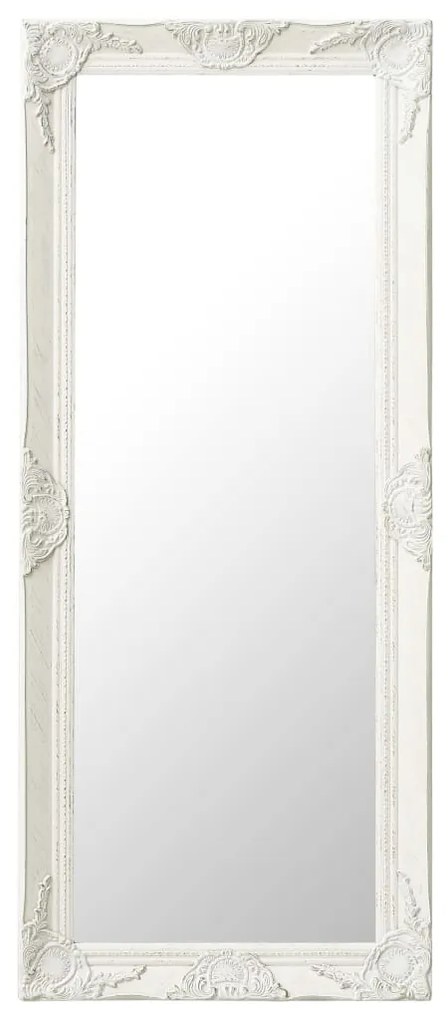vidaXL Nástenné zrkadlo v barokovom štýle 50x120 cm biele