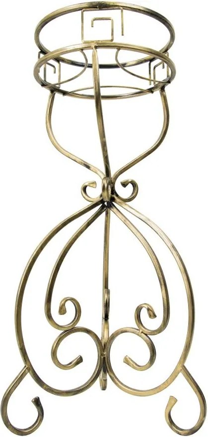 STOJAN NA KVETINÁČ HUNTER 76X32 CM ZLATÁ