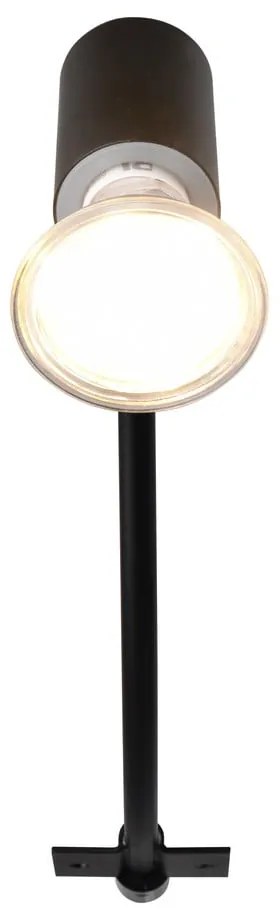 Matne čierne nástenné svietidlo (dĺžka 34 cm) Giada - Trio