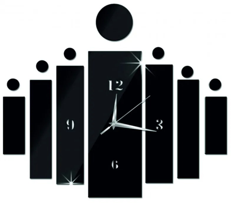 STYLESA - nástenné hodiny nalepovacie DIY HOJOKER IA117B rozmer 46 x 39 cm