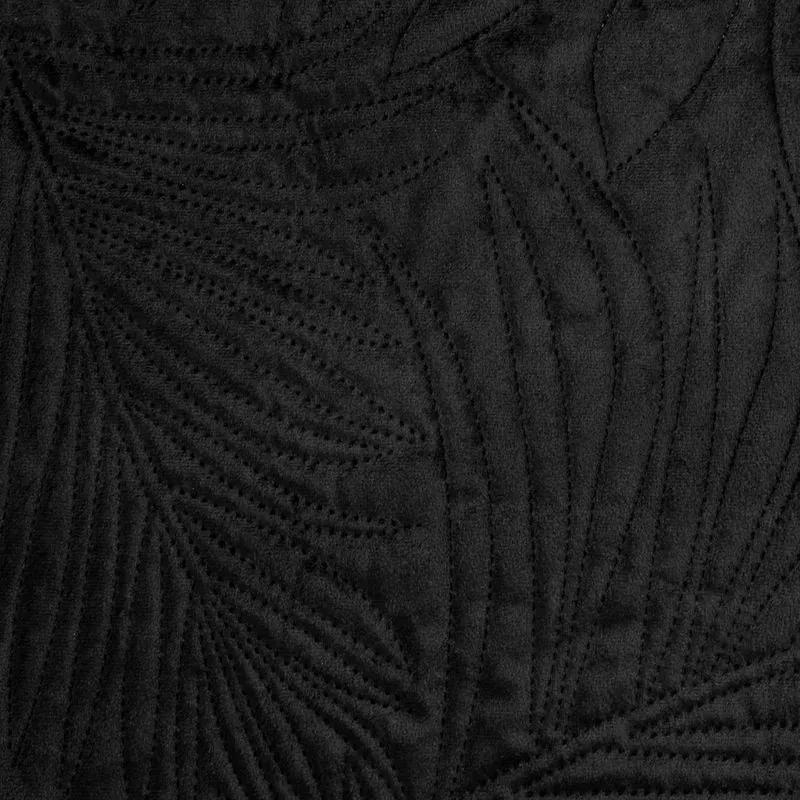Dekorstudio Luxusný zamatový prehoz na posteľ LUIZ4 v čiernej farbe Rozmer prehozu (šírka x dĺžka): 220x240cm