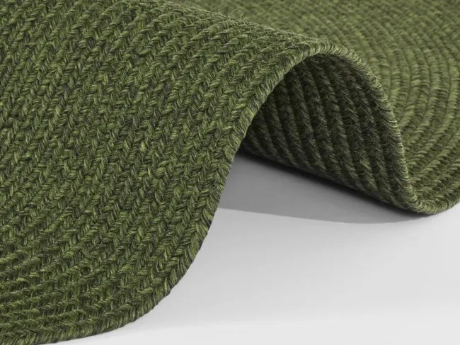 Koberec Hanse Home Braided Trenzado zelený kruh