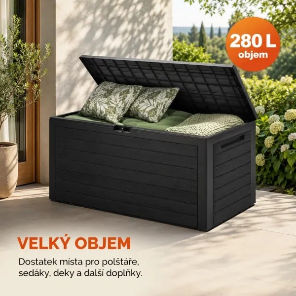 Plastový box JOLA DE100 280L antracit