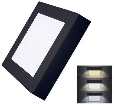 LED svetelný panel Solight čierna WD171-B