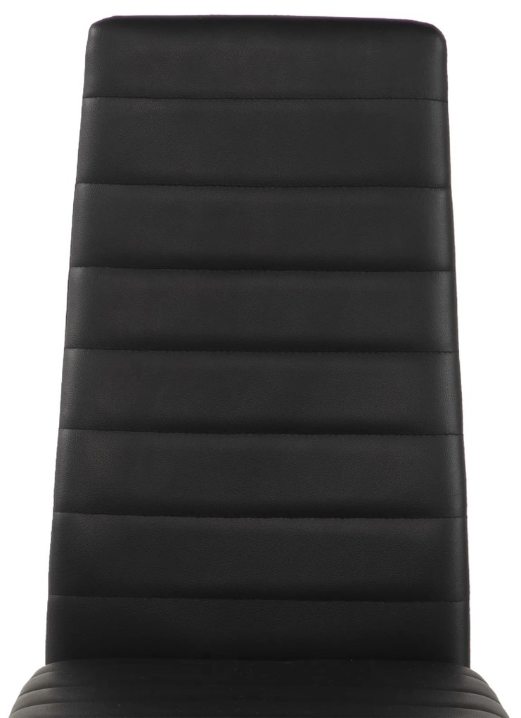 Noela Jedálenská stolička z umelej kože TINO čierna