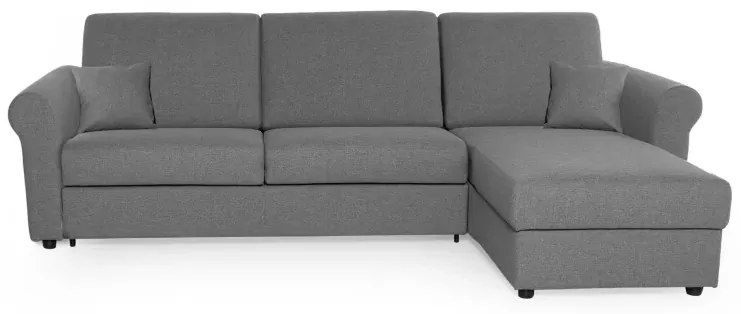 Rohová sedacia súpravana každodenné spanie SAVONA s rozkladom, žltá (penelope 08), 140