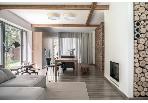 LED Stropné svietidlo SMART GALAXY LED/24W/230V Wi-Fi Tuya béžová/biela + DO