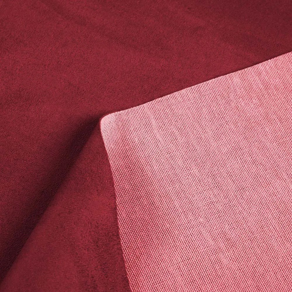 Biante Štvorcový obrus/imitácia brúsenej kože Alcantara ALC-018 Vínovo červený 140x140 cm