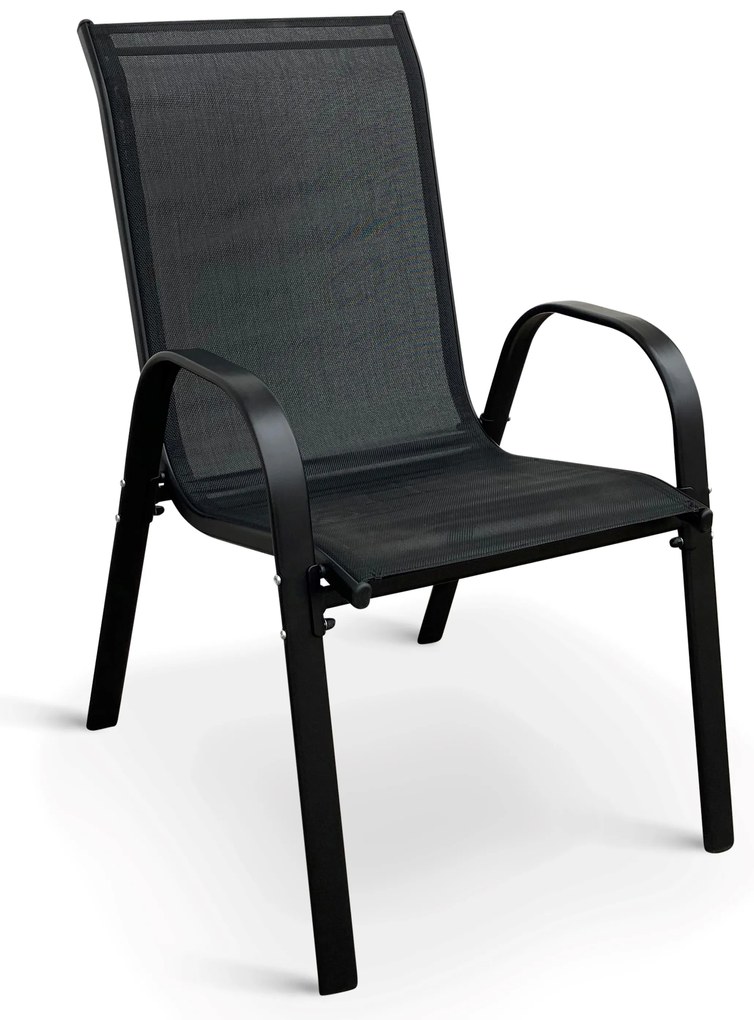 Noela Záhradný jedálenský set Capri 100cm + 4x kovová stolička Ramada