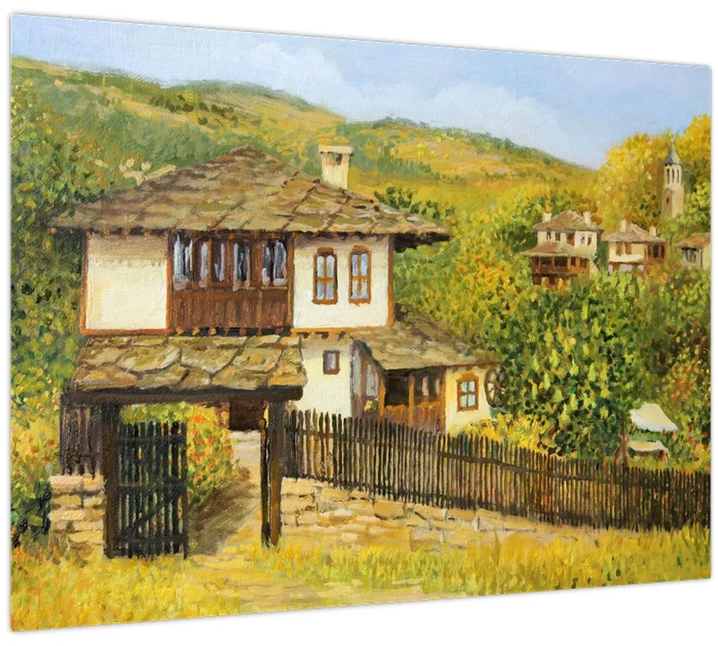 Obraz - Chalúpky v lete (70x50 cm)