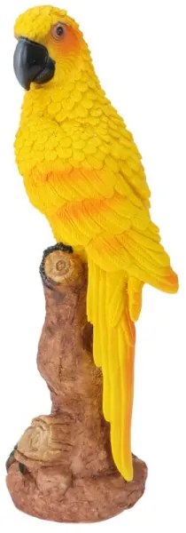 Papagáj na pni - žltý 38 cm