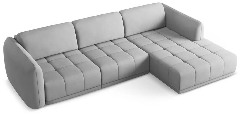 Svetlosivá rohová pohovka (pravý roh) Hoku – Makamii