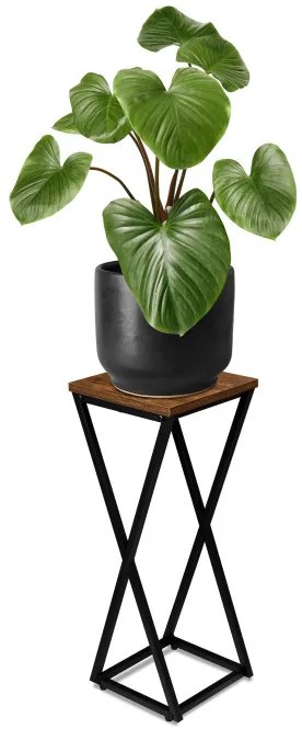 Stojan na kvety KONEL RUSTIC čierny 62 cm