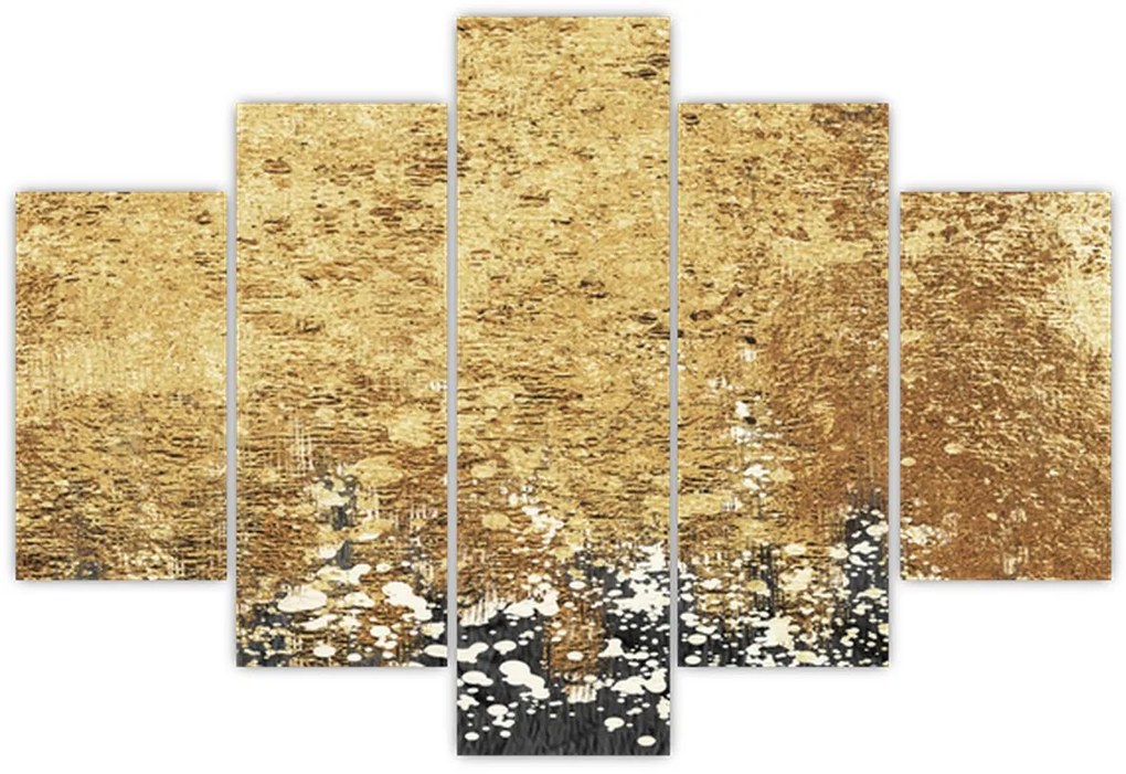 Obraz - Zlatá štruktúra N⁰3 (150x105 cm)