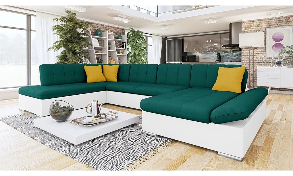 Rohová sedačka Genero, Dostupné poťahy: Utario velvet 2951 + Utario velvet 2951 + Senegal 823, Strana: Ľavá - U