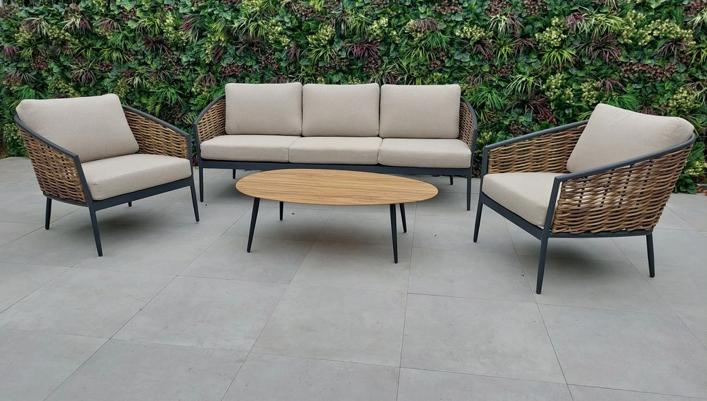 Záhradný hliníkový ratanový nábytok MARBEL