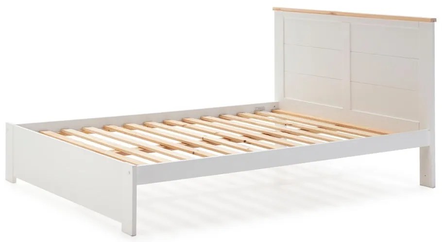 Biela dvojlôžková posteľ 140x190 cm Akira - Marckeric