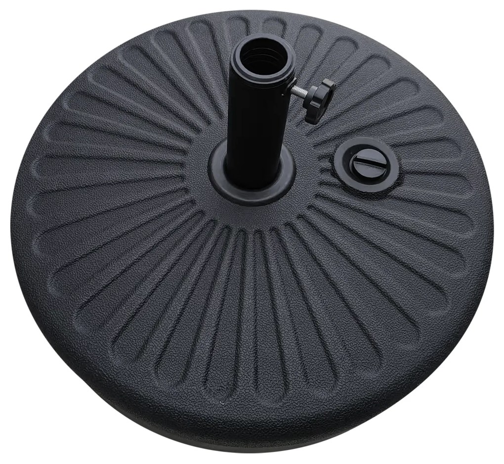 Podstavec pod slnečník Houseland Bixi 56 cm čierny