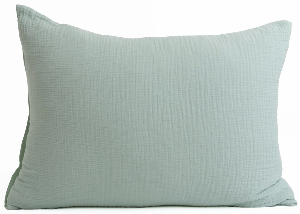 Mušelínová obliečka na vankúš 70 × 90 cm - Alexia mätová