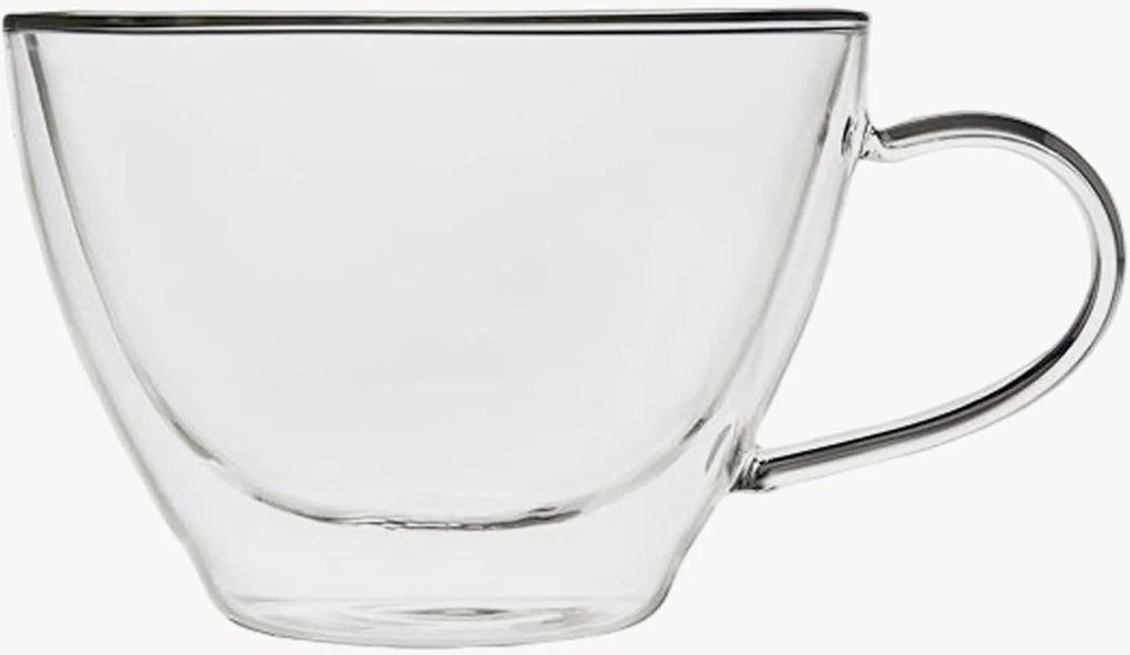 Dvojstenné sklenené šálky na čaj Aulica, 2 ks