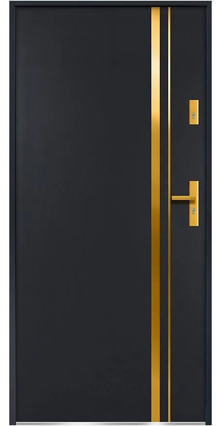 Dvere vchodové Aion S68 90L antracit