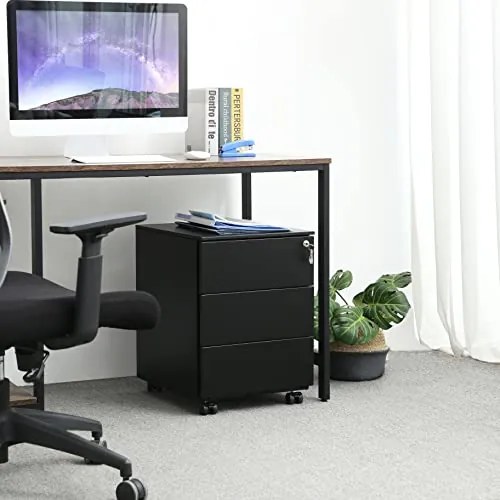 Kancelársky kontajner, 3 zásuvky, uzamykateľný, 55x39x45cm