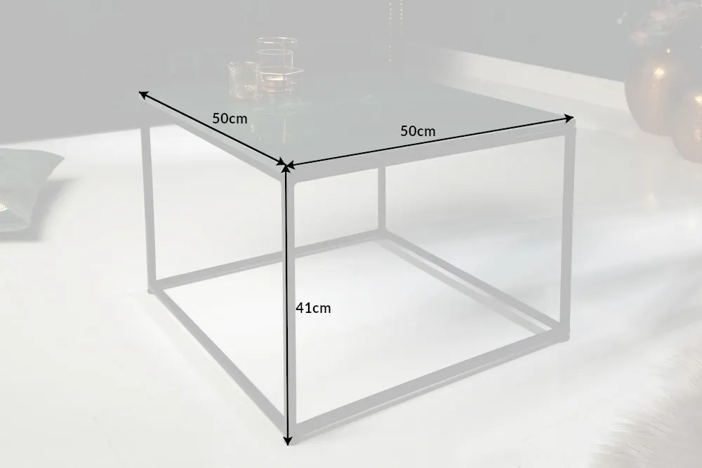 Konferenčný stolík Elements 50cm mramorová zelená