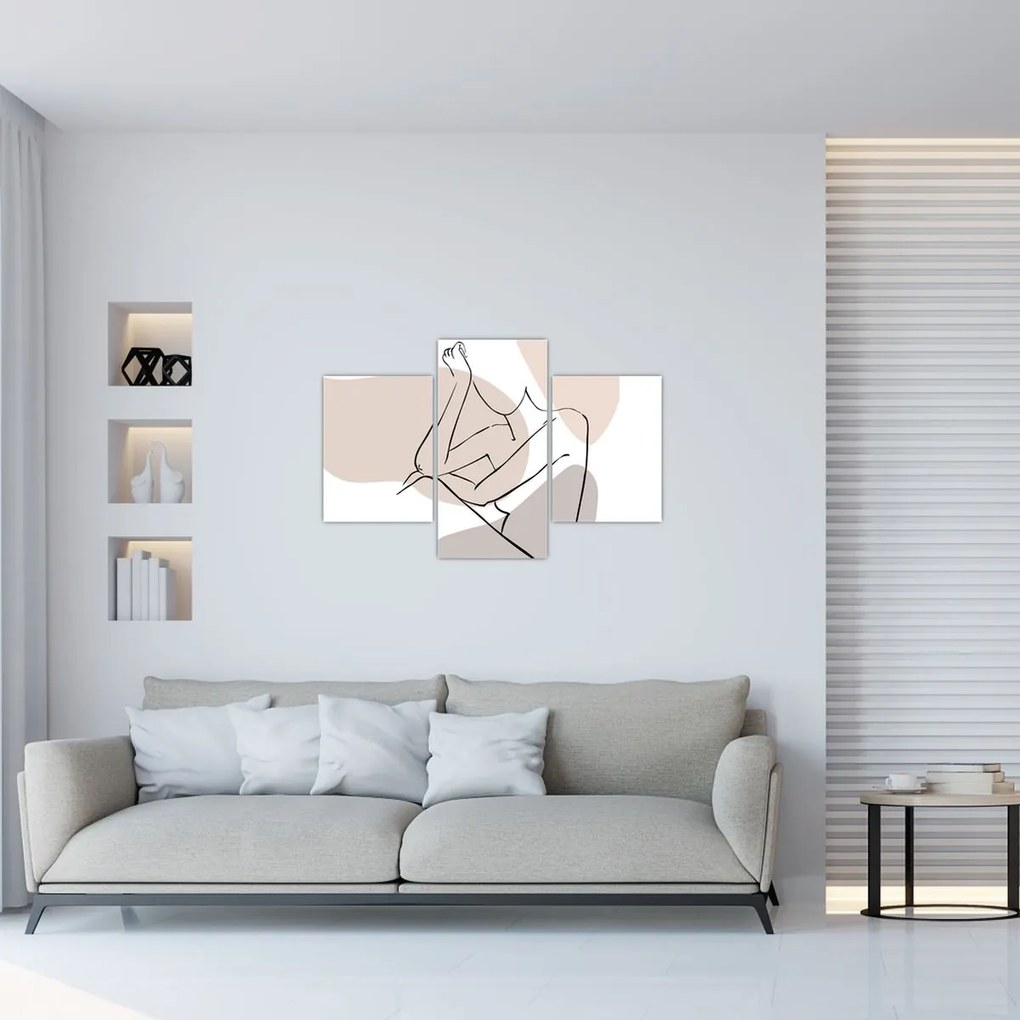 Obraz - Woman body line art N⁰1 (90x60 cm)