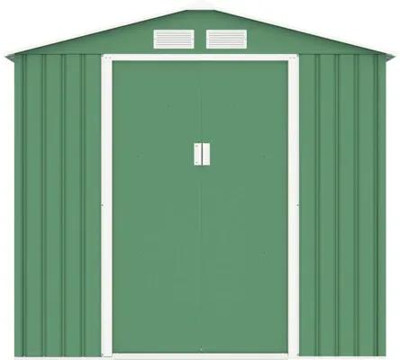 Plechový záhradný domček Rojaplast Archer A 203 x 117 cm zelený