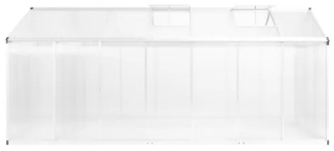 vidaXL Skleník, hliník 421x190x195 cm, 15,6 m³-