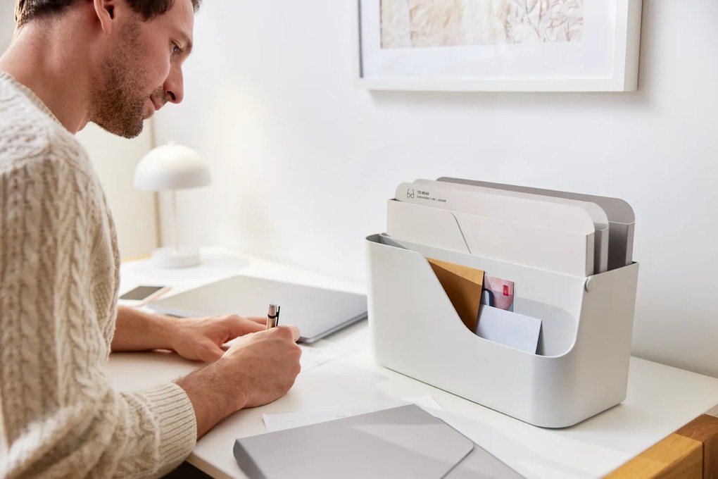 Rotho Organizér na dokumenty a prichádzajúcu poštu, myPAPER ORGANIZÉR - biely