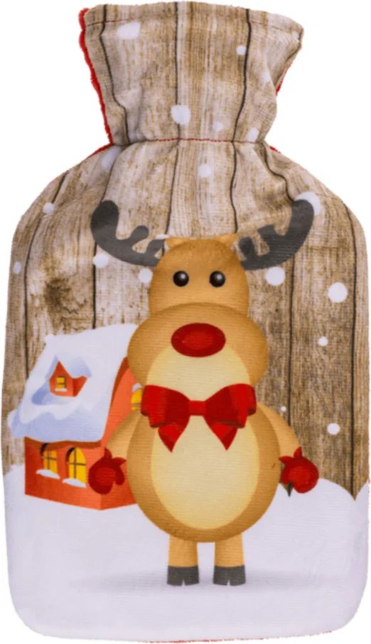 GiftyCity Termofor s fleecovým obalom, 0,7 l, sobík