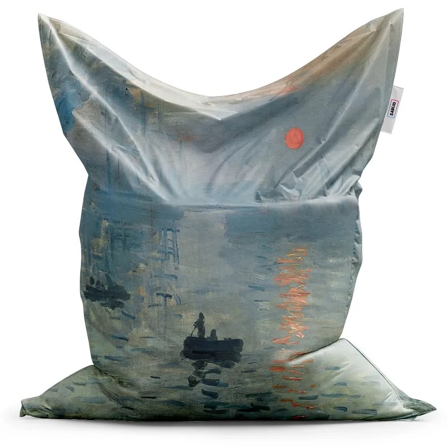 Sablio Sedací vak Impresia, východ slnka - Claude Monet - 150x100 cm