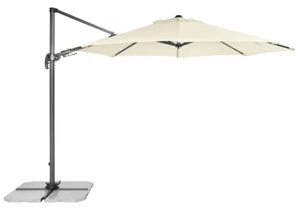 Derby RAVENNA 330 cm - veľký záhradný výkyvný slnečník s bočnou tyčou : Barvy slunečníků - 820