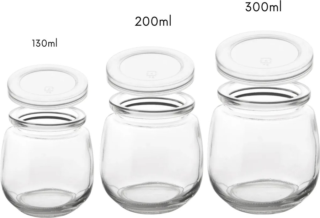 Orion 4 poháre na jogurt a dezert s viečkom 4ks x 130ml YOGO