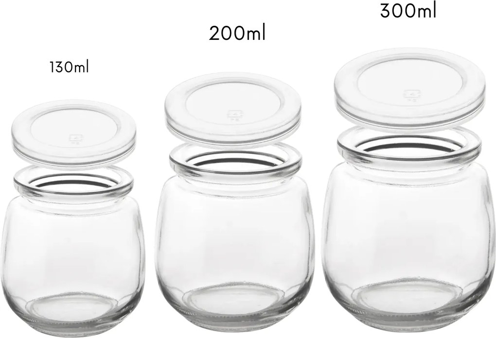 Orion 4 poháre na jogurt / dezert s viečkom 4ks x 130ml YOGO
