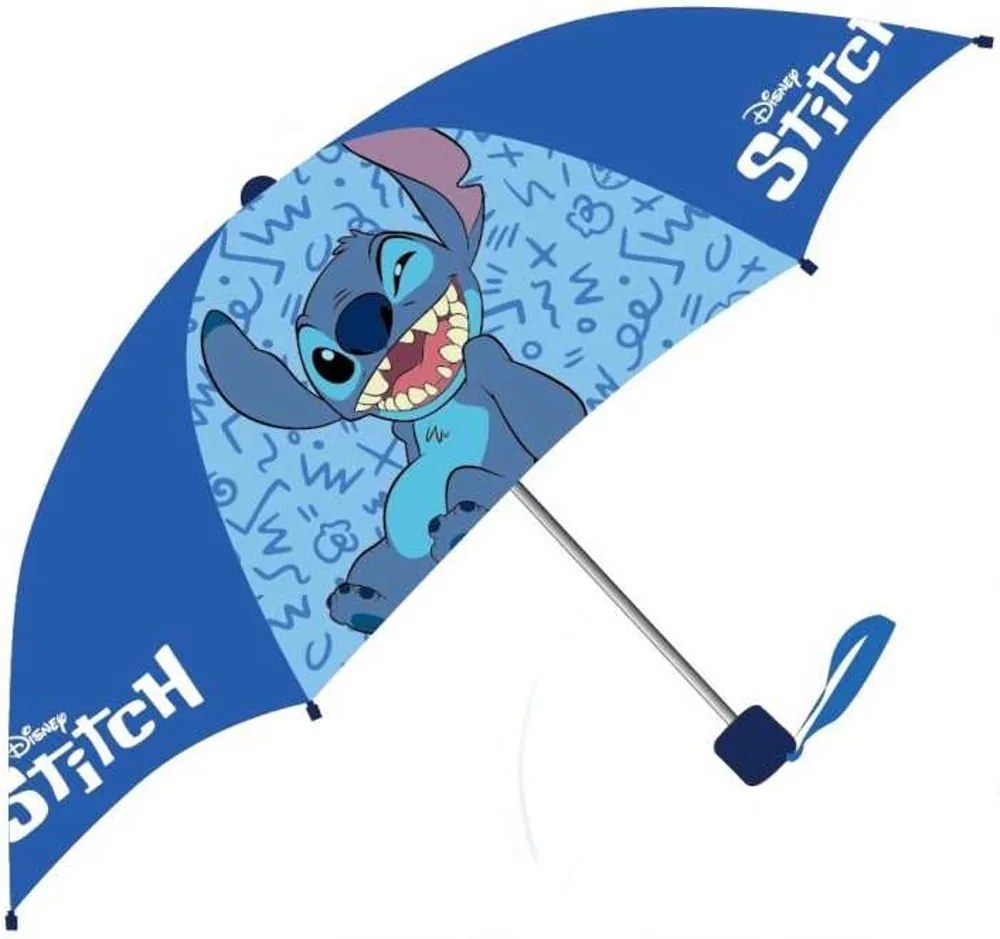 Chlapčenský skladací dáždnik Lilo &amp; Stitch - priemer roztiahnutého dáždnika 90 cm, zložený 24 x 5,5 cm