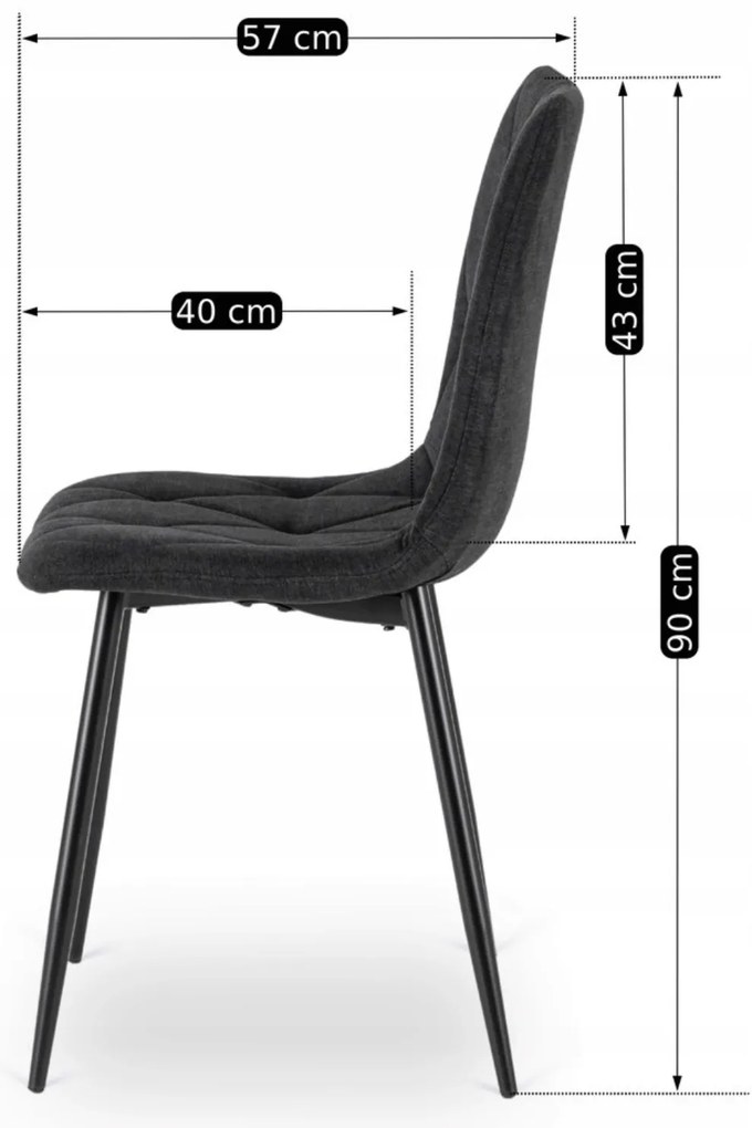 PROXIMA.store - Čalúnená jedálenská stolička ROBIN 2 FARBA: béžová