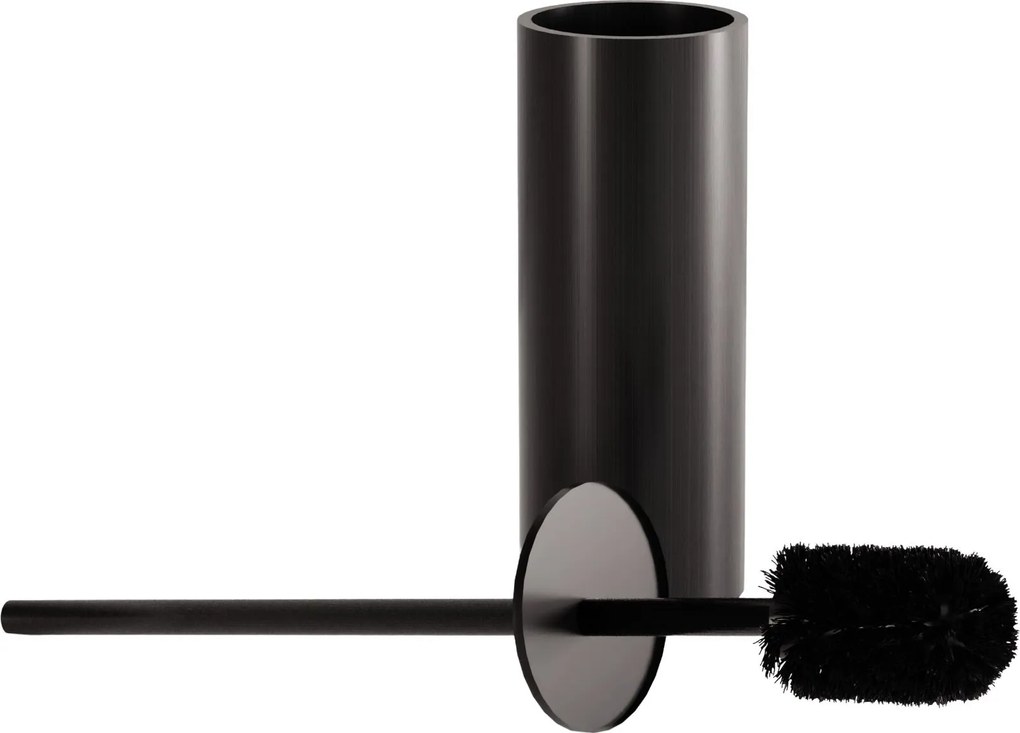 Rea Til, kovový stojan na WC s kefou, čierna matná, REA-88089