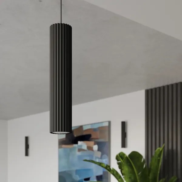 BRILAGI - LED luster na lanku CRESTO 1xGU10/10W/230V čierna