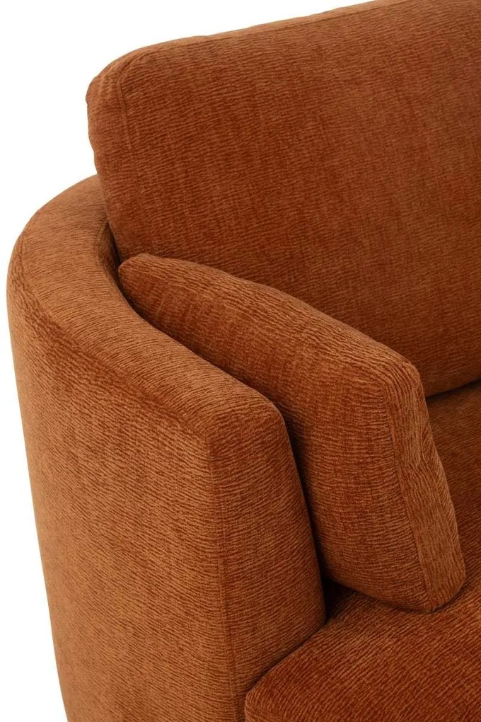 Červenooranzové kreslo Swivel - 100*109*89cm