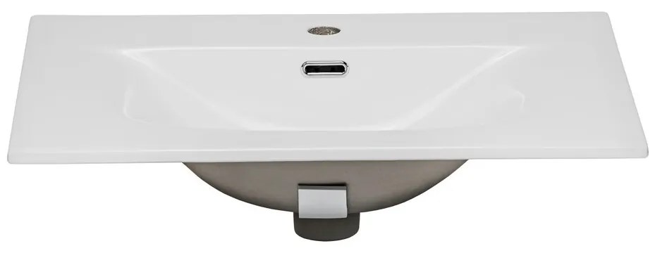 Keramické zapustené umývadlo Sky 70 cm biele