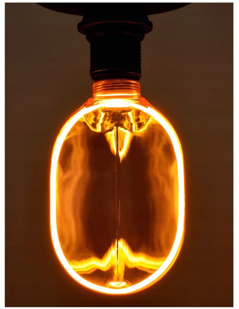 ECOLIGHT Dekoratívna LED žiarovka E27 4W 200lm O100 Amber Retro - rada ZERO