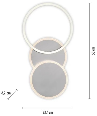 Leuchten Direkt 14116-55 - LED Stropné svietidlo LED/25,5W/230V matný chróm