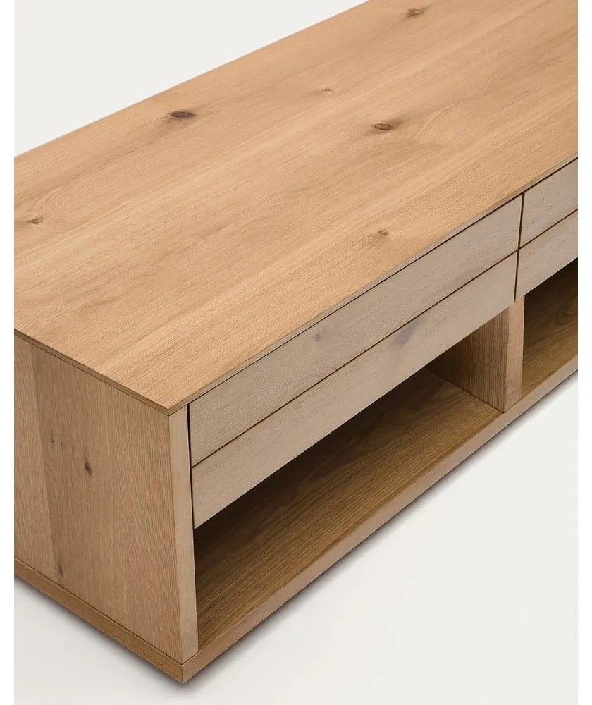 Konferenčný stolík v dekore duba v prírodnej farbe 60x140 cm Alguema – Kave Home