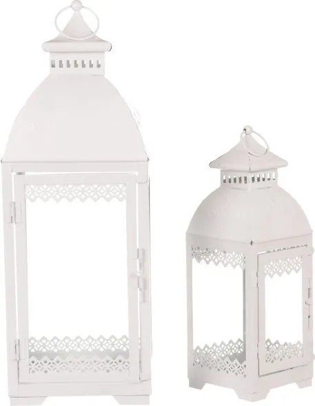 Set dvoch lampášov biely JL343 (2 ks)