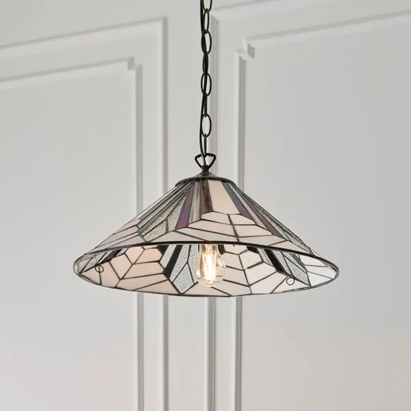 Endon 63938 - Luster na reťazi Tiffany ASTORIA 1xE27/60W/230V pr. 48 cm