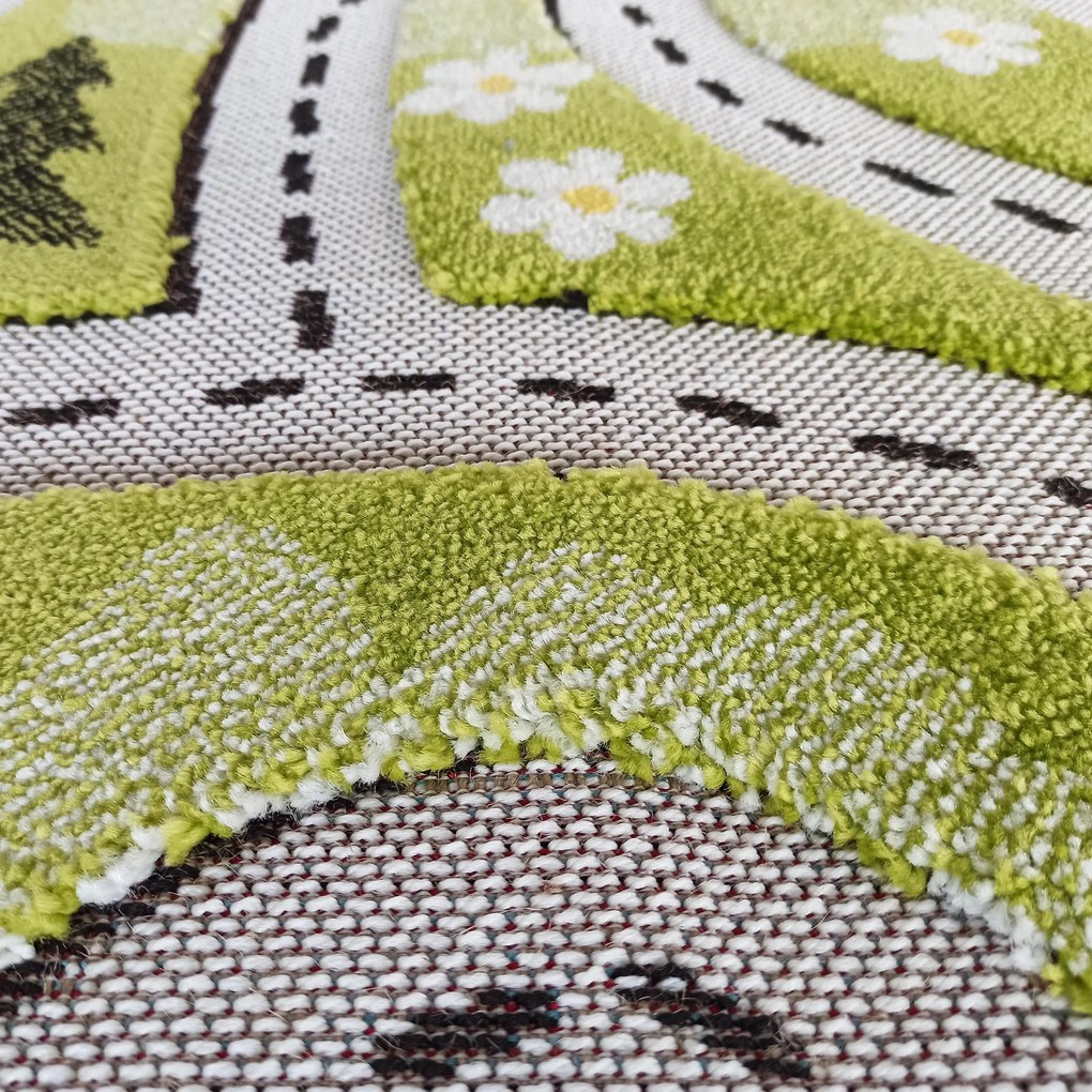 DY Color Kids 02 Zelený koberec Rozmer: 150x200 cm