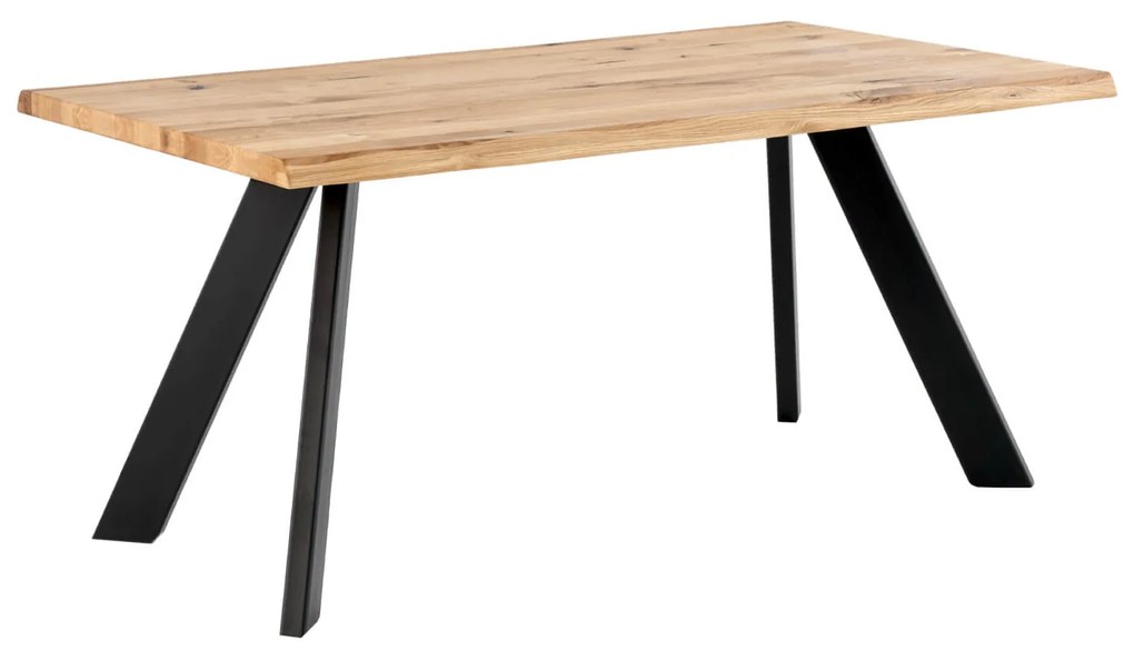 Stôl lunac 160 x 90 cm čierny MUZZA